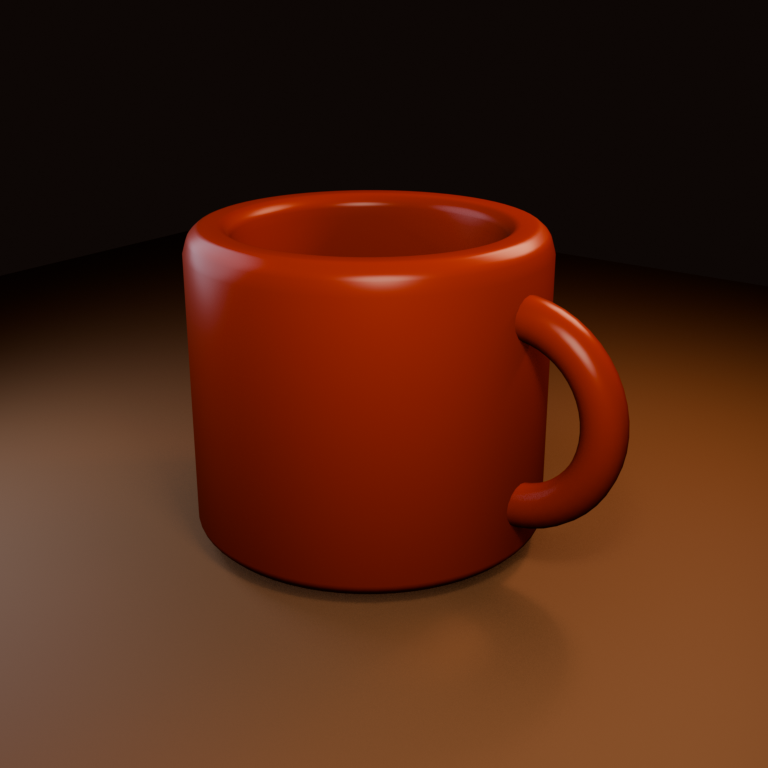 Codexのつくったマグカップの3Dモデル